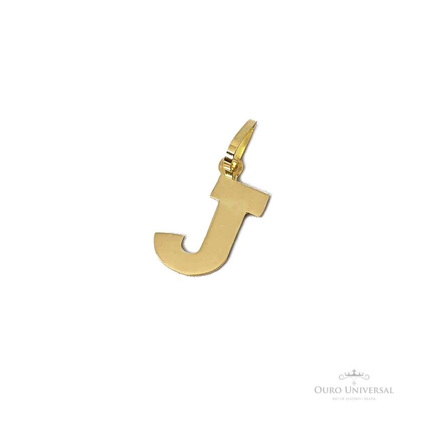 Pingente Letra “J” OA - Ouro Universal