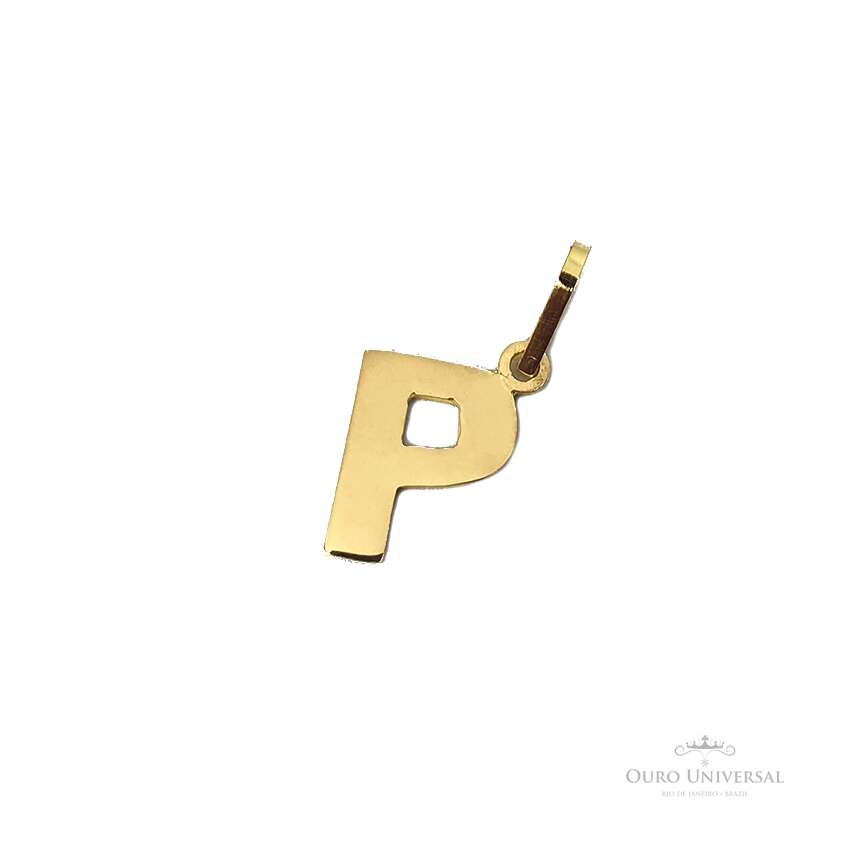 Pingente Letra “P” OA - Ouro Universal