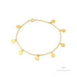 Pulseira com Pingentes de Círculos OA - Ouro Universal