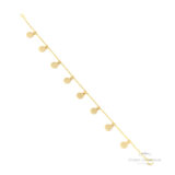 Pulseira com Pingentes de Círculos OA - Ouro Universal