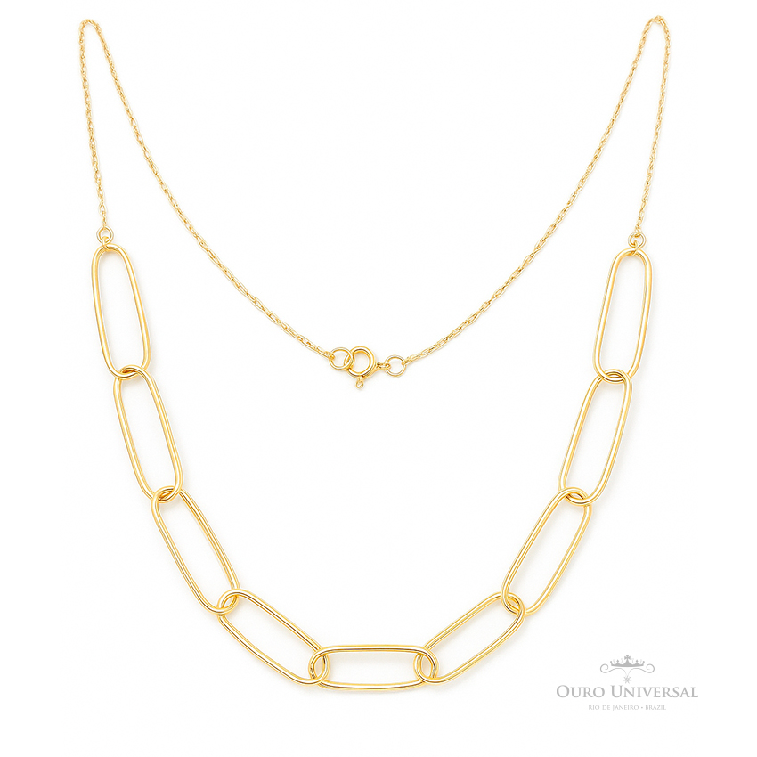 Colar de Malha Extra Longa OA - Ouro Universal Colar de Malha Extra Longa OA - Ouro Universal