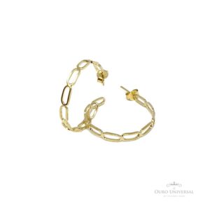 Argola de Elos Corrente Cadeado (G) OA - Ouro Universal