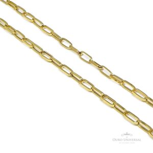 Cordão Corrente Cadeado 60 cm OA - Ouro Universal