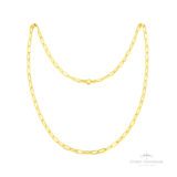 Cordão Corrente Cadeado 60 cm OA - Ouro Universal