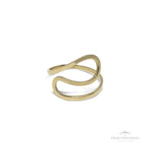 Anel Sinuoso OA - Ouro Universal