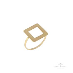 Anel Quadrado Vazado de Chapa OA