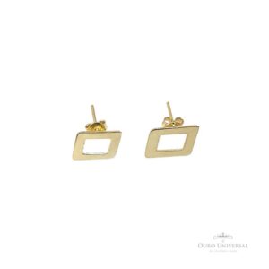 Brinco Quadrado Vazado de Chapa com Tarraxa OA