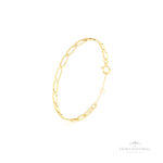 Bracelete Cadeado com Corrente OA - Ouro Universal