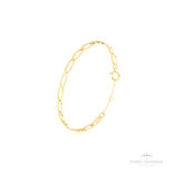 Bracelete Cadeado com Corrente OA - Ouro Universal
