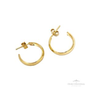 Brinco Argola Grossa com Tarraxa OA (N3) - Ouro Universal