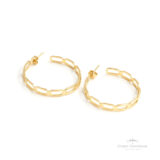 Argola de Elos Corrente Cadeado (G) OA - Ouro Universal