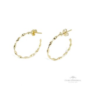 Argola Torcida (4) OA - Ouro Universal