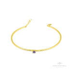 Bracelete Zircônia Ametista OA - Ouro Universal