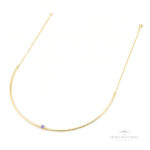 Meio Aro Zircônia Ametista OA - Ouro Universal