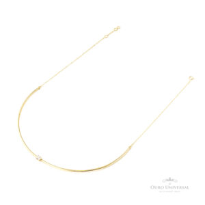 Meio Aro Zircônia Diamante OA - Ouro Universal