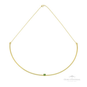 Meio Aro Zircônia Esmeralda OA - Ouro UniversalMeio Aro Zircônia Esmeralda OA - Ouro Universal