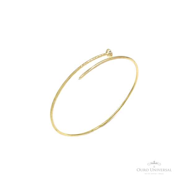 Bracelete Modelo Prego OA - Ouro Universal