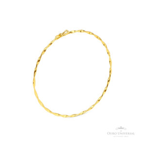 Bracelete Torcido OA - Ouro Universal