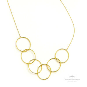 Colar Glam Elos Ovais OA - Ouro Universal