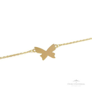 Colar Borboleta Única OA - Ouro Universal