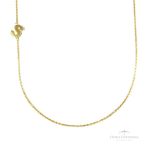 Colar Letra S OA - Ouro Universal