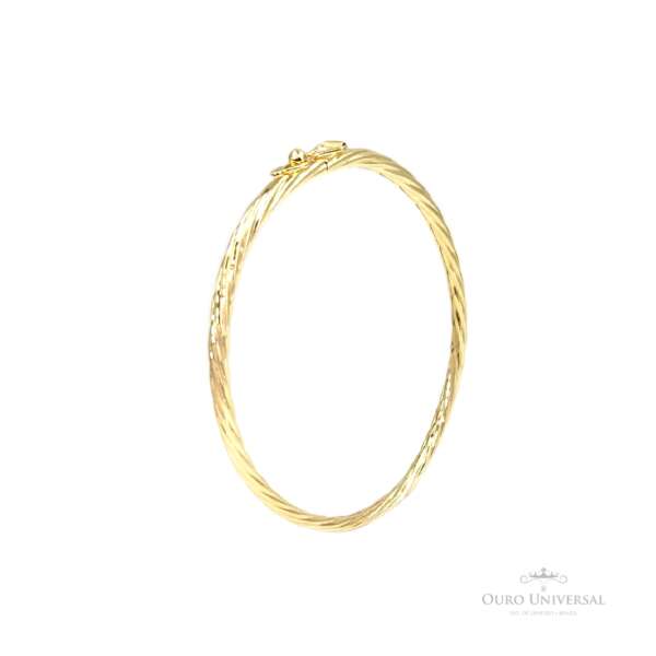 Bracelete Torcido 3mm OA - Ouro Universal