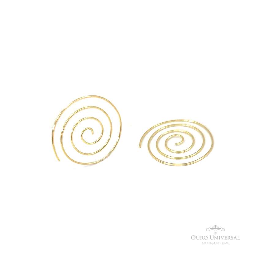 Brinco Espiral P OA - Ouro Universal
