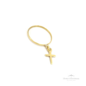 Anel com Cruz OA - Ouro Universal