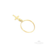 Anel com Cruz OA - Ouro Universal