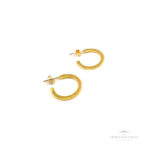 Argola Modelo Italiano com Tarraxa OA - Ouro Universal