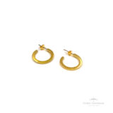 Argola Modelo Italiano com Tarraxa OA - Ouro Universal