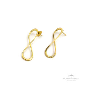 Brinco Oval Torcido G OA - Ouro Universal