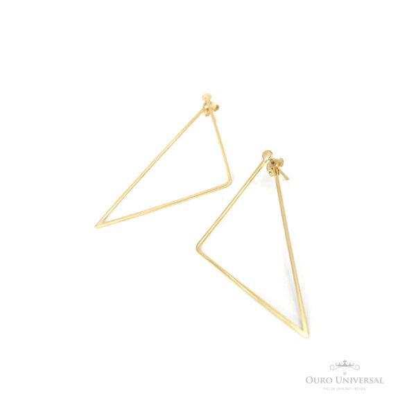 Brinco Triangular OA - Ouro Universal