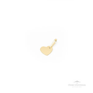 Pingente Coração Chapado G OA - Ouro Universal