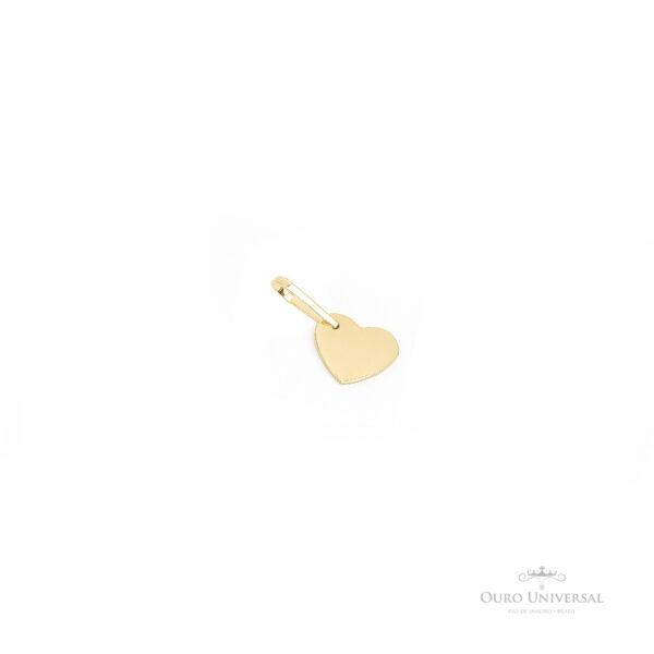Pingente Coração Chapado G OA - Ouro Universal