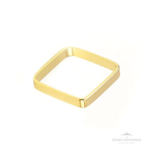 Aliança Quadrada OA - Ouro Universal
