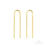 Brinco Corrente Mini em OA - Ouro Universal