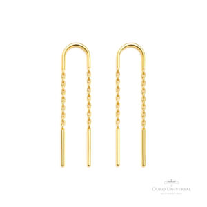 Brinco Corrente Mini em OA - Ouro Universal